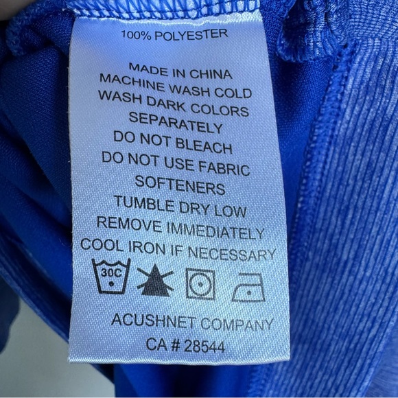 FootJoy Titleist Performance 1/2 Zip Golf Pullover Blue Men’s Medium Jacket - Picture 8 of 11